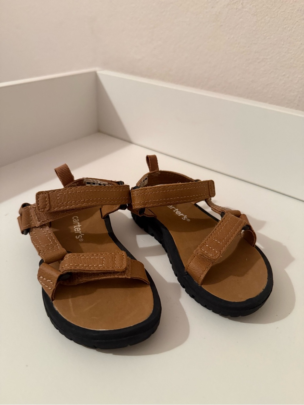 Carter's Toddler Brown Adjustable Strap Sandals